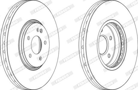 Диск гальмівний FERODO DDF1670C-1 (фото 1)