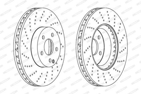 Диск гальмівний FERODO DDF1694C-1