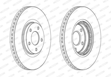 Гальмівний диск FERODO DDF1724C