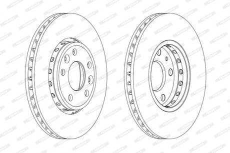 Гальмівний диск FERODO DDF1726C