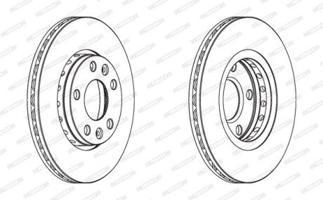 Гальмівний диск FERODO DDF1728C