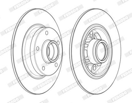 Гальмівний диск FERODO DDF1730-1