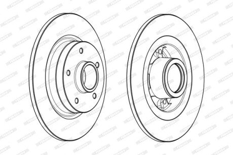 Диск гальмівний FERODO DDF1731-1