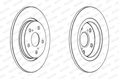 Гальмівний диск FERODO DDF1755C
