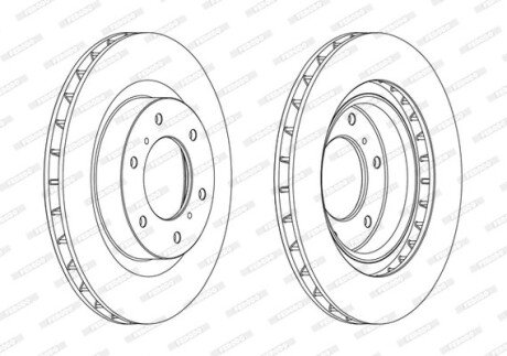 Гальмівний диск FERODO DDF1757C