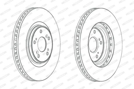 Гальмівний диск FERODO DDF1777C-1 (фото 1)