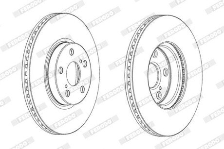 Диск гальмівний FERODO DDF1865C