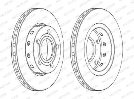 Диск гальмівний FERODO DDF1887C (фото 1)