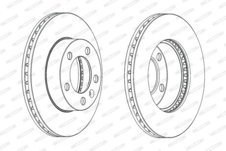 Диск гальмівний FERODO DDF1974C-1