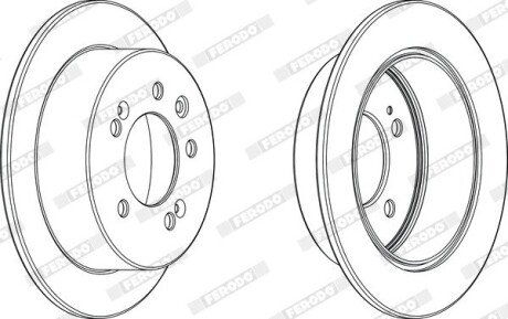 Диск гальмівний FERODO DDF2005C (фото 1)