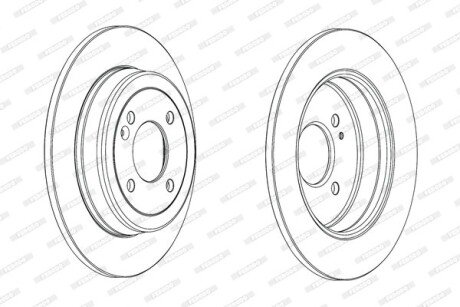 Гальмівний диск FERODO DDF2090C
