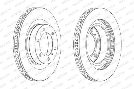 Гальмівний диск FERODO DDF2093C-1