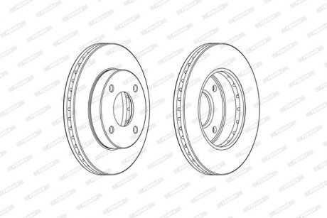 Гальмівний диск FERODO DDF2134C (фото 1)