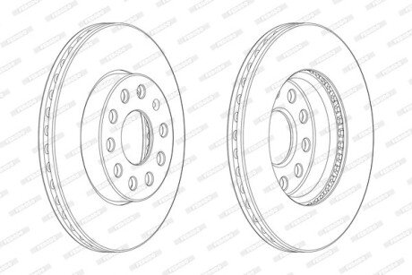Гальмівний диск FERODO DDF2400C-1