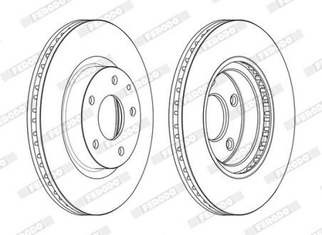 Диск гальмівний FERODO DDF2465C