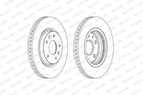 Диск гальмівний FERODO DDF2466C