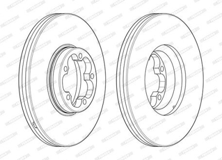 Диск гальмівний FERODO DDF2468-1