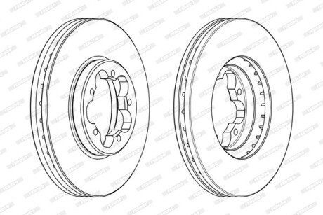 Диск гальмівний FERODO DDF2469 (фото 1)