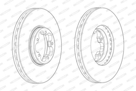 Диск гальмівний FERODO DDF2470-1