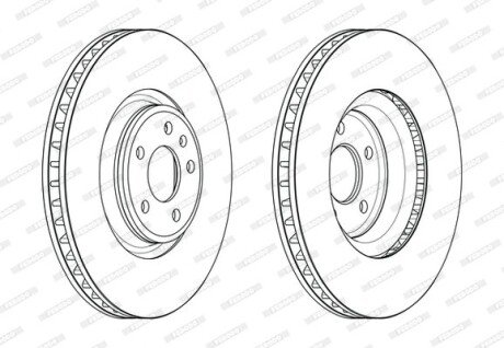 Диск гальмівний FERODO DDF2598C-1