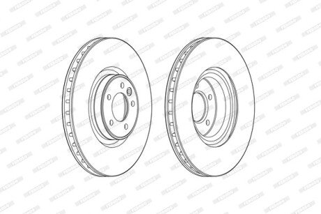 Диск гальмівний FERODO DDF2601C-1 (фото 1)