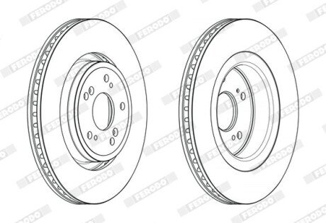 Диск гальмівний FERODO DDF2657C