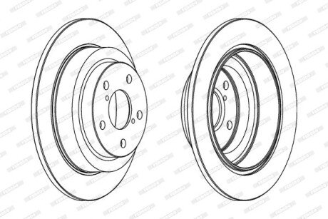 Диск гальмівний FERODO DDF678C (фото 1)