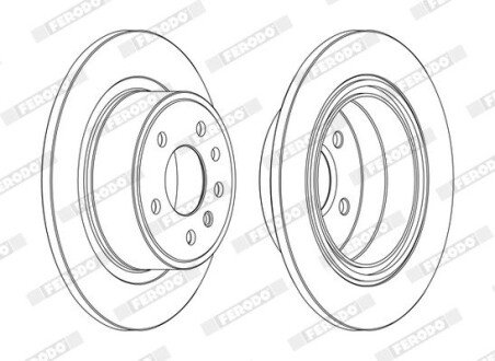 Диск гальмівний FERODO DDF698C (фото 1)