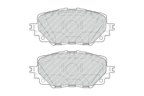 Колодки гальмівні дискові (комплект 4 шт) FERODO FDB4873