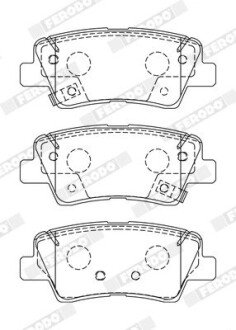 Колодки гальмівні дискові (комплект 4 шт) FERODO FDB5041