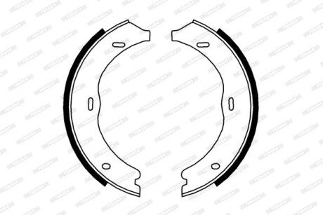 Колодки гальмівні барабанні FERODO FSB4003