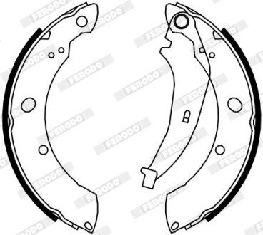 Колодки гальмівні барабанні FERODO FSB4074