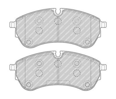 Колодки гальмівні дискові (комплект 4 шт) FERODO FVR5067 (фото 1)