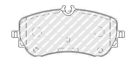 Колодки гальмівні дискові (комплект 4 шт) FERODO FVR5068