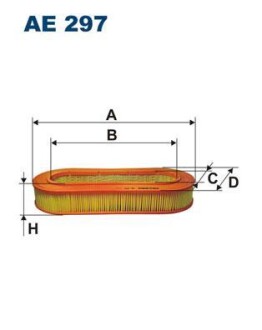Фільтр повітряний FILTRON AE297