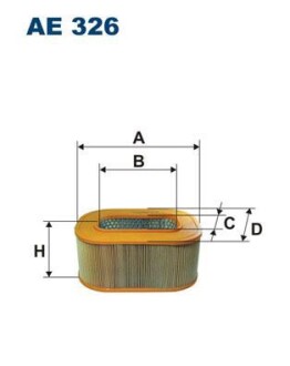 Фільтр повітряний FILTRON AE326