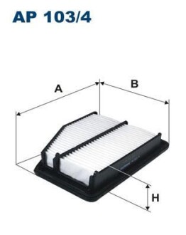 Фільтр повітряний FILTRON AP1034