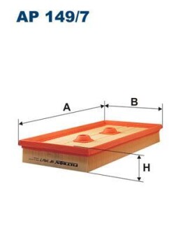 VW фільтр повітряний 1,6FSI: Golf V,Passat, TouranSkoda Octavia 04- (300*156*42) FILTRON AP149/7