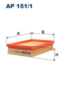 Фільтр повітряний FILTRON AP1511