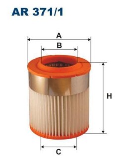 Фільтр повітряний FILTRON AR3711
