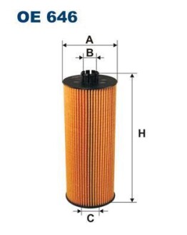 Фільтр масляний FILTRON OE646