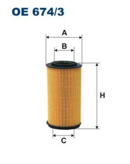 Фільтр масляний FILTRON OE6743