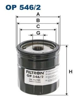 Фільтр масляний FILTRON OP5462