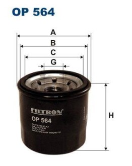 Фільтр масляний FILTRON OP564