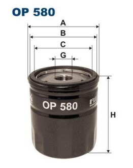 Фільтр масляний FILTRON OP580