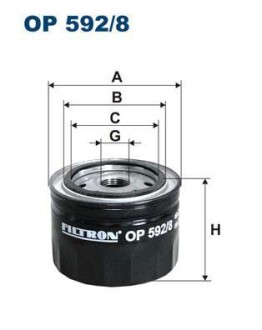 Фільтр масляний FILTRON OP5928