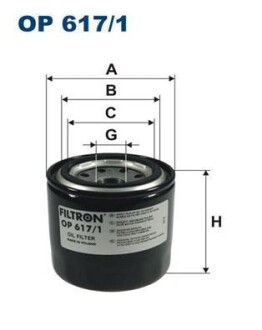 Фільтр масляний FILTRON OP6171