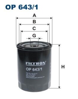 Фільтр масляний FILTRON OP6431