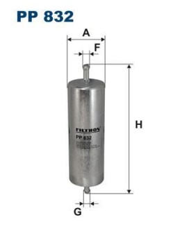 Фільтр паливний FILTRON PP832