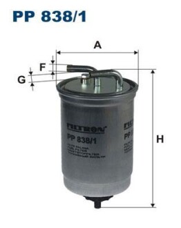 Фільтр паливний FILTRON PP8381